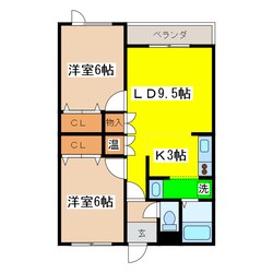 ハイツエミールⅡの物件間取画像